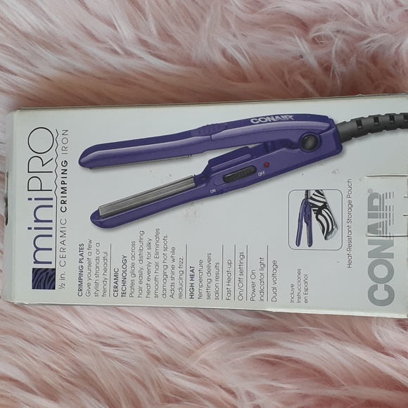 New Listing!! Brand New VINTAGE Conair MINIPRO 1/2" CERAMIC CRIMPING IRON - Picture 2 of 2